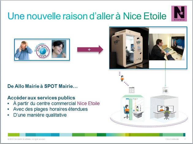 Les services publics disponibles à Nice Etoile(source : Cisco)